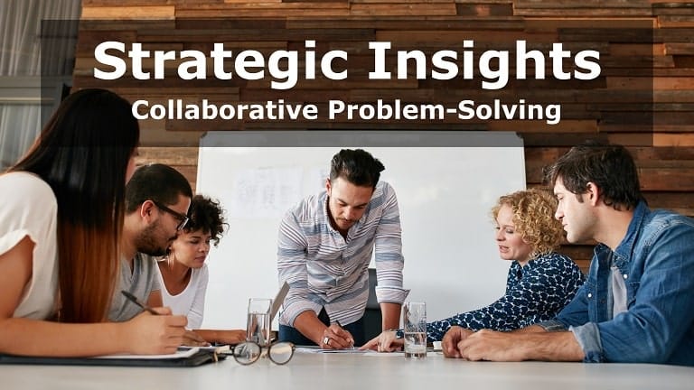 A dynamic image of a small group of people (e.g., 2-4) collaboratively brainstorming, perhaps around a whiteboard with ideas, or actively discussing