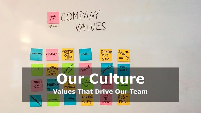 Our Culture: Values That Drive Our Team