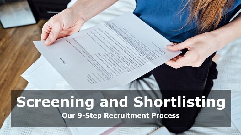 Step 4: Screening and Shortlisting