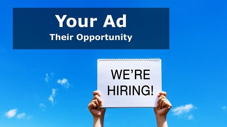We're Hiring" Sign