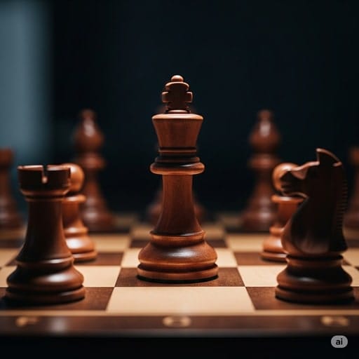 A strategic image of a chess king being protected by two other pieces, symbolizing the security and protection offered by a retained search placement guarantee.