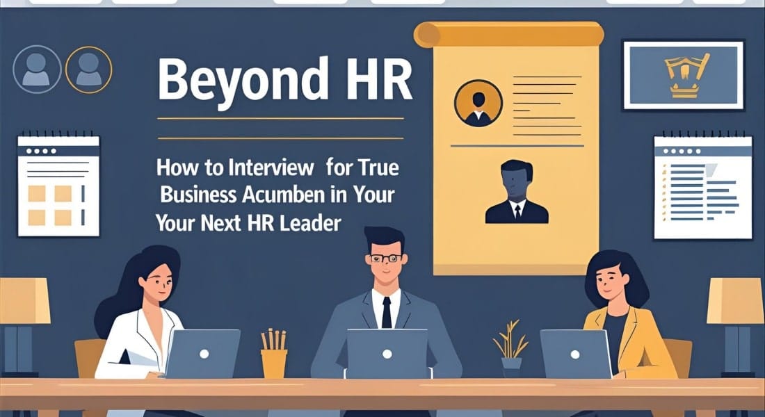 Beyond HR How to Interview for True Business Acumen in Your Next HR Leader