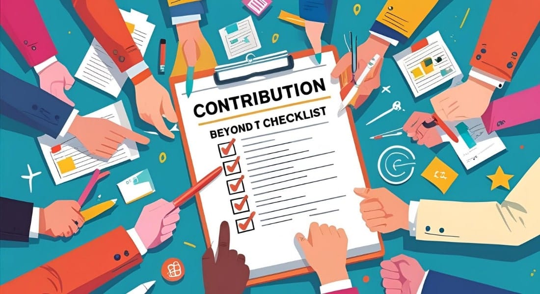 The Contribution Beyond the Checklist