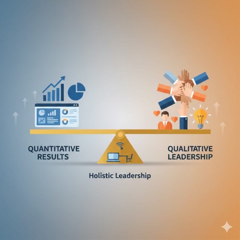 Balancing Quantitative Results Qualitative Leadership Behaviors