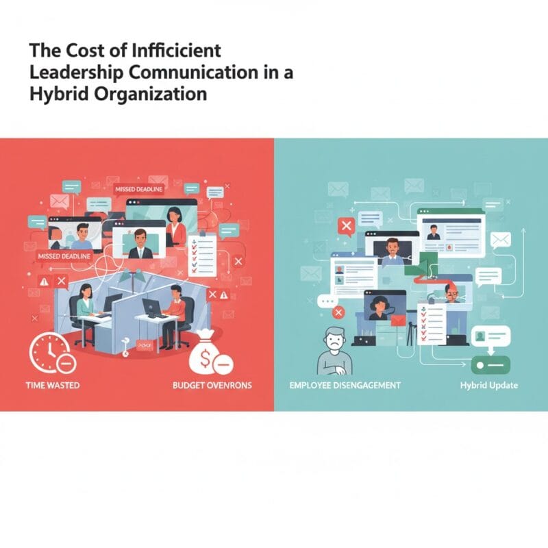 Cost Of Inefficient Leadership Communication Hybrid Models