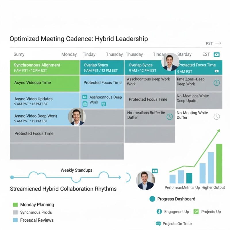 Weekly Leadership Rhythm Sync Async Balance