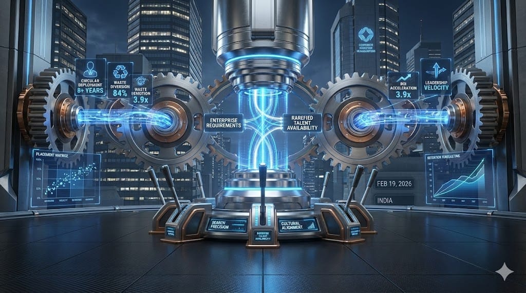 Strategic alliance architecture linking manufacturing enterprises with specialized executive search firms sourcing circular economy leadership talent through precision-mapped competency networks and accelerated placement velocity.