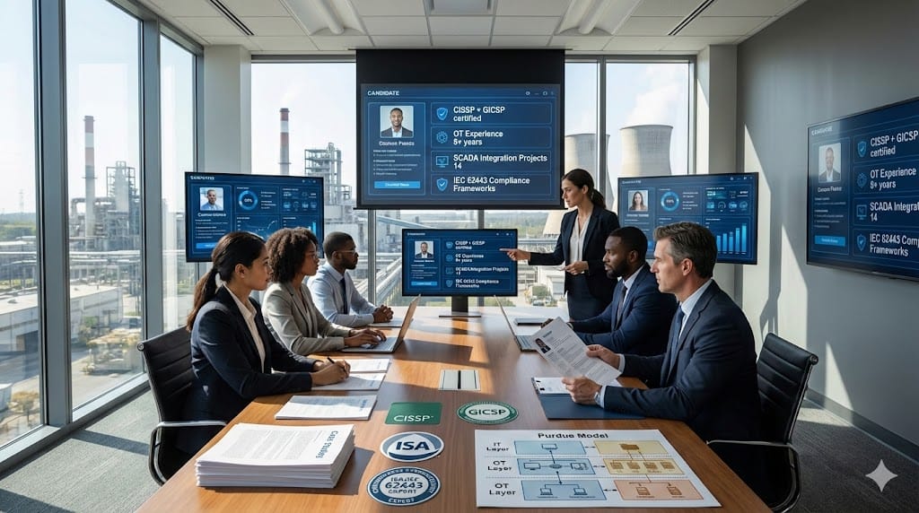 Strategic talent acquisition targeting industrial cybersecurity experts bridging OT/IT convergence—candidates with proven SCADA hardening, Purdue Model mastery, and zero-trust convergence architectures.