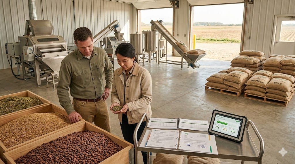 Supply chain and R&D leaders reviewing specialty ingredient sourcing and processing operations to support food innovation.