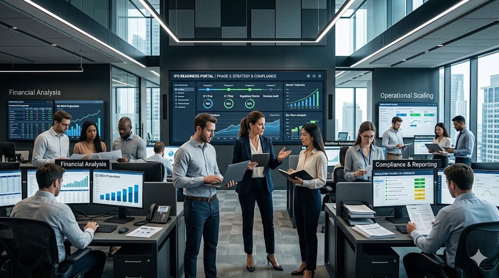 A finance leader guiding a cross-functional team through rapid growth and IPO preparation in a high-performance environment