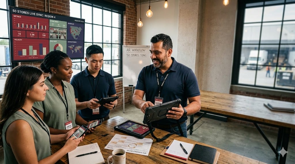 retail field operations leaders adopting mobile technology for real-time store performance management and team coordination.