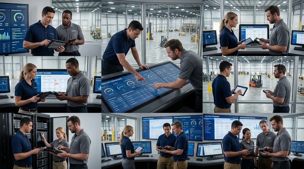Operating partners working alongside internal teams within an active operational environment, illustrating seamless integration and shared execution