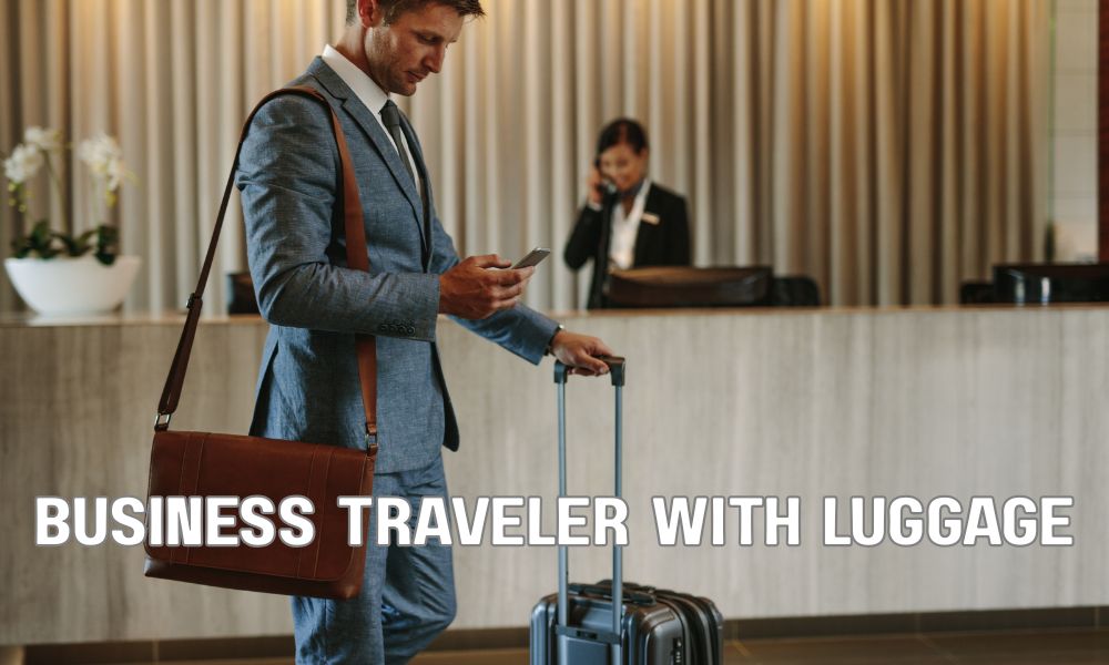 Business Traveler With Luggage