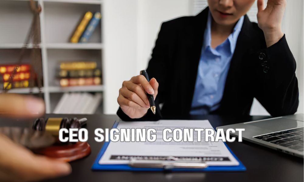 CEO Signing Contract
