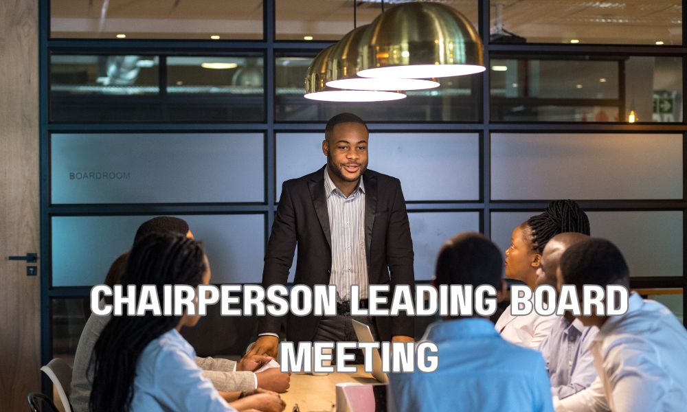 Chairperson Leading Board Meeting