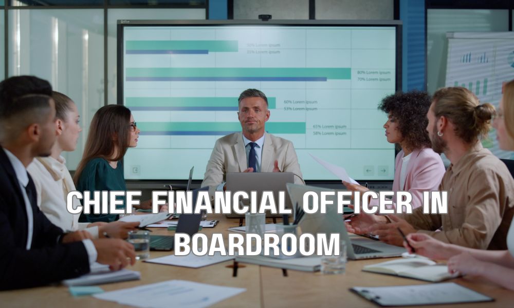 Chief Financial Officer In Boardroom