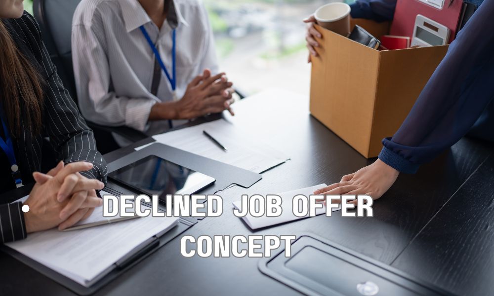 Declined Job Offer Concept