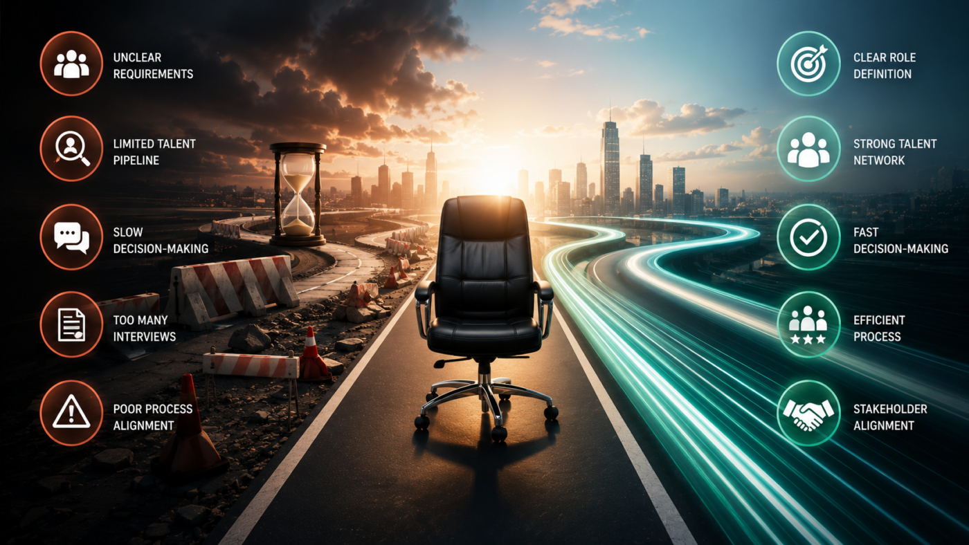 Drivers of Slow vs. Fast Executive Time-to-Hire