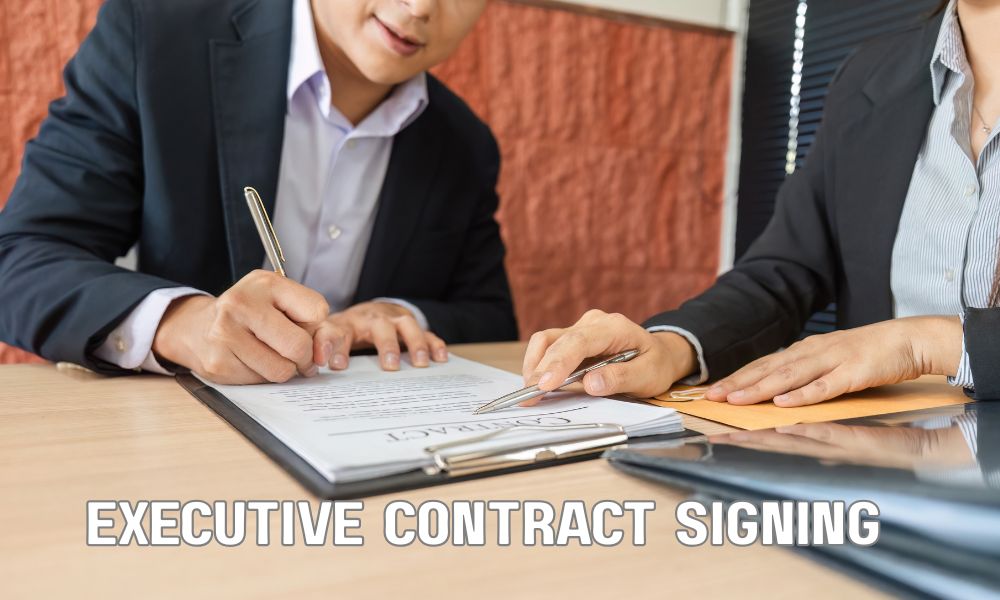 Executive Contract Signing