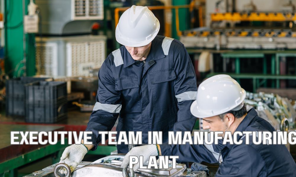 Executive Team In Manufacturing Plant