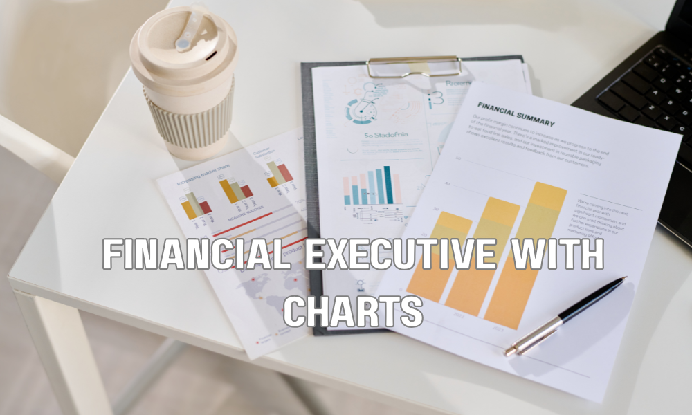 Financial Executive With Charts