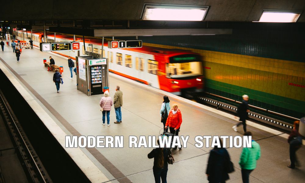 Modern Railway Station