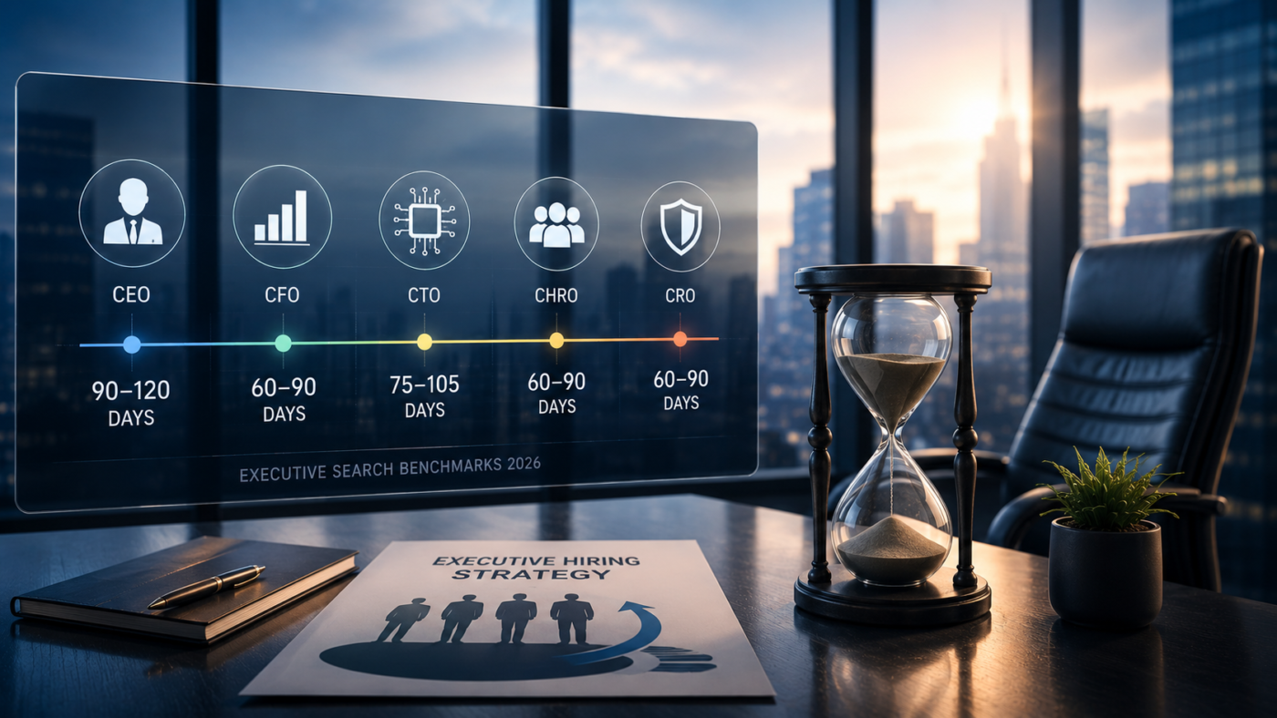 Time-to-Hire Statistics for Executive Roles: 2026 Benchmarks by Function