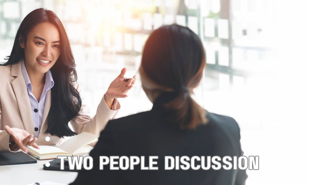 Two People Discussion