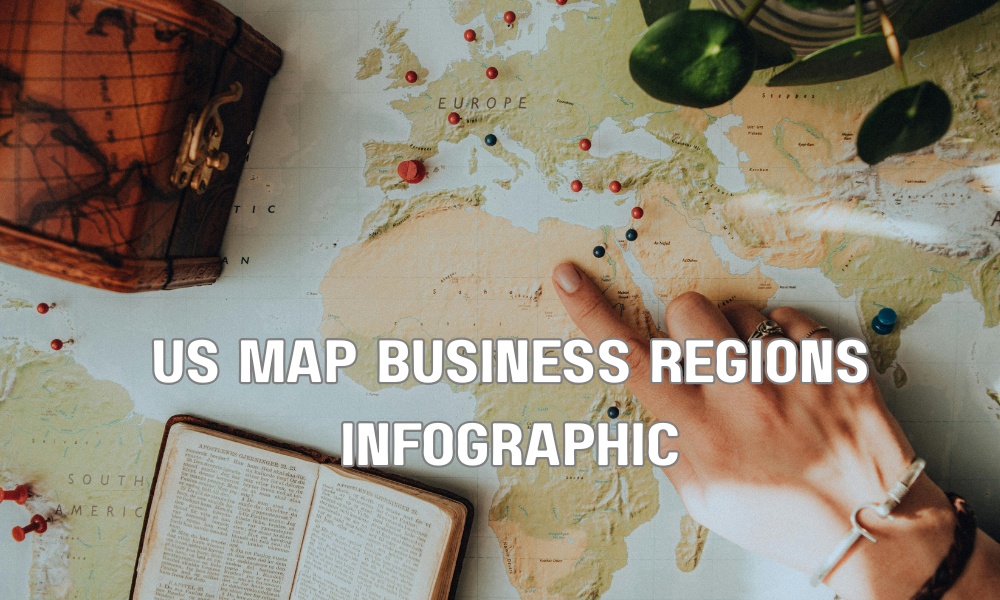 US Map Business Regions Infographic
