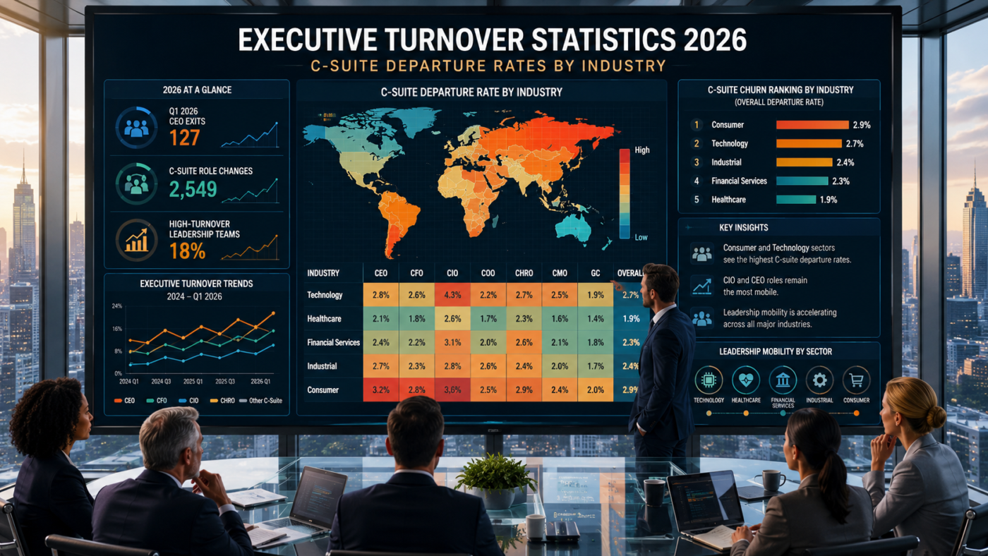 AI algorithms and digital platforms connecting global executive talent profiles to a central hiring dashboard, revolutionizing borderless leadership recruitment