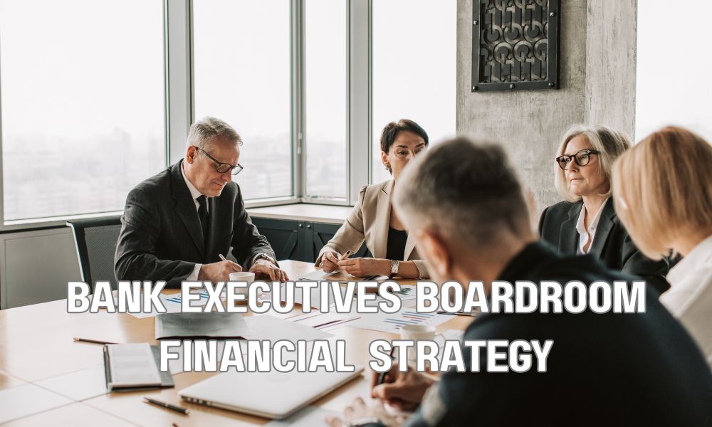 Bank Executives Boardroom Financial Strategy