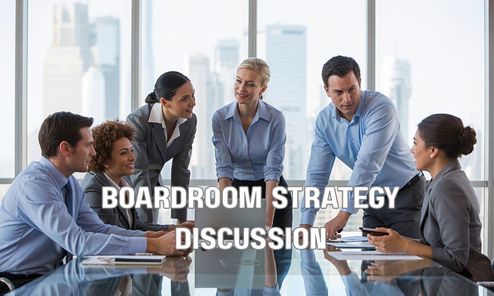 Boardroom Strategy Discussion