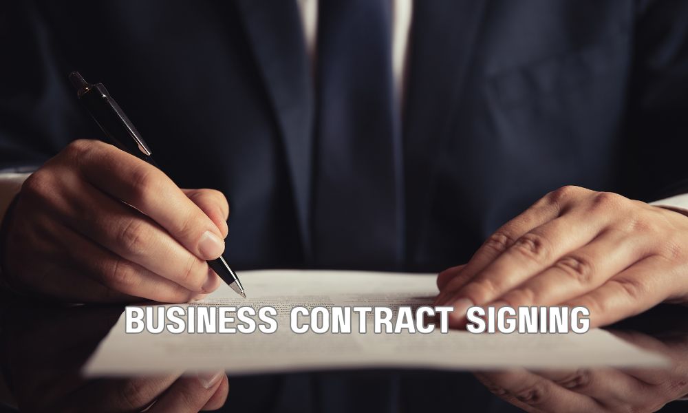 Business Contract Signing