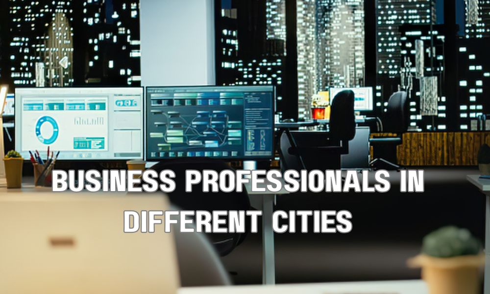 Business Professionals In Different Cities