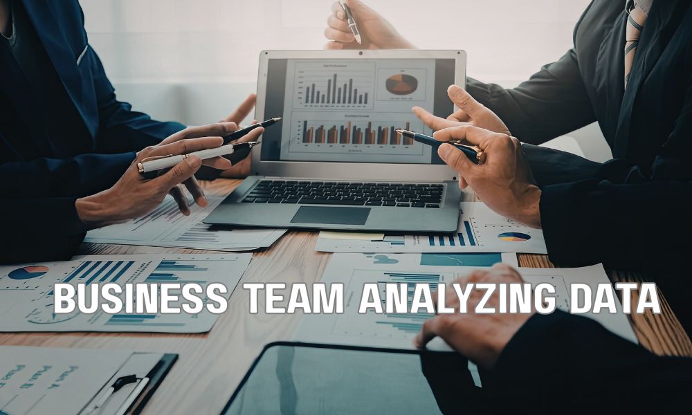 Business Team Analyzing Data