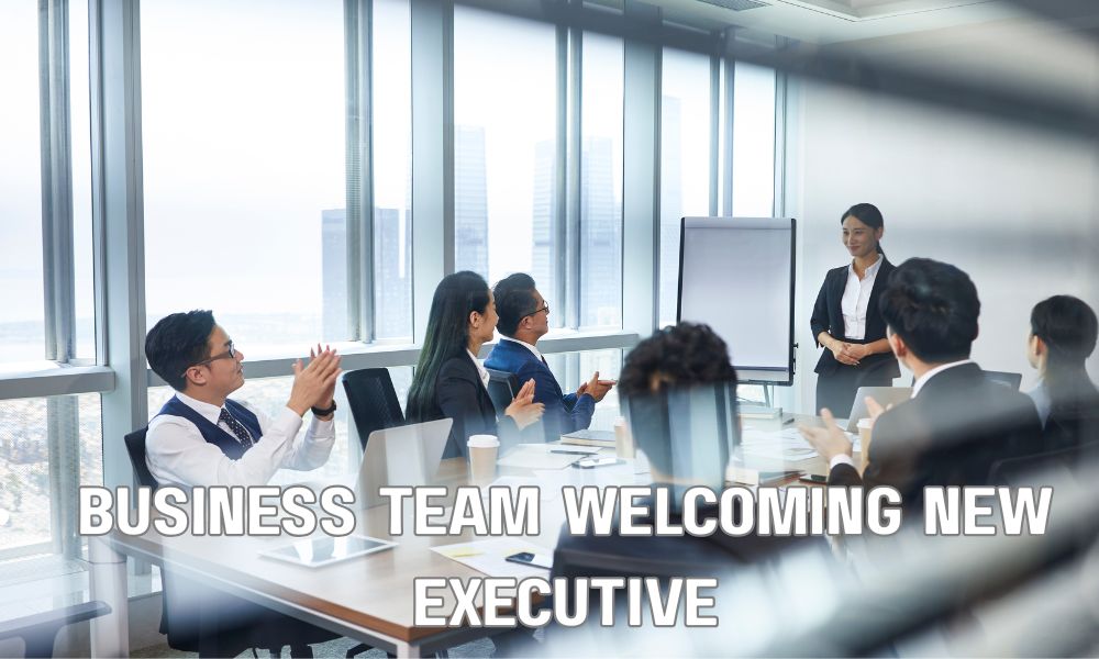 Business Team Welcoming New Executive