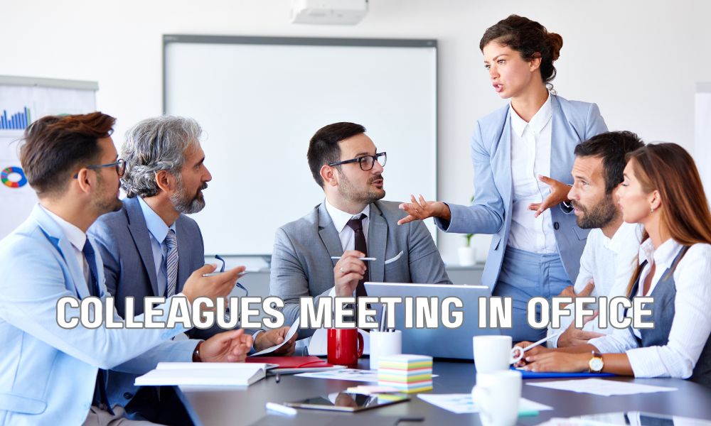 Colleagues Meeting In Office