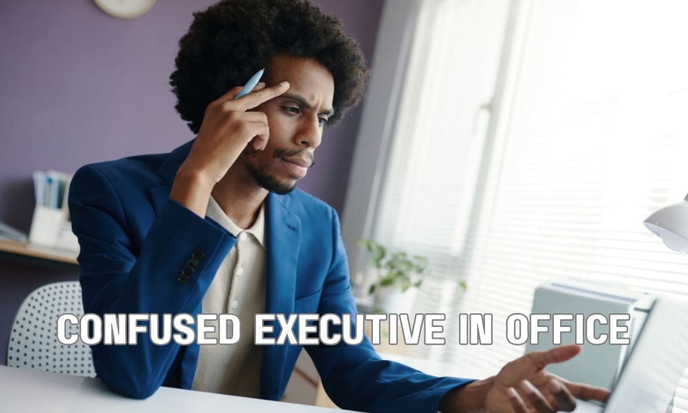 Confused Executive In Office
