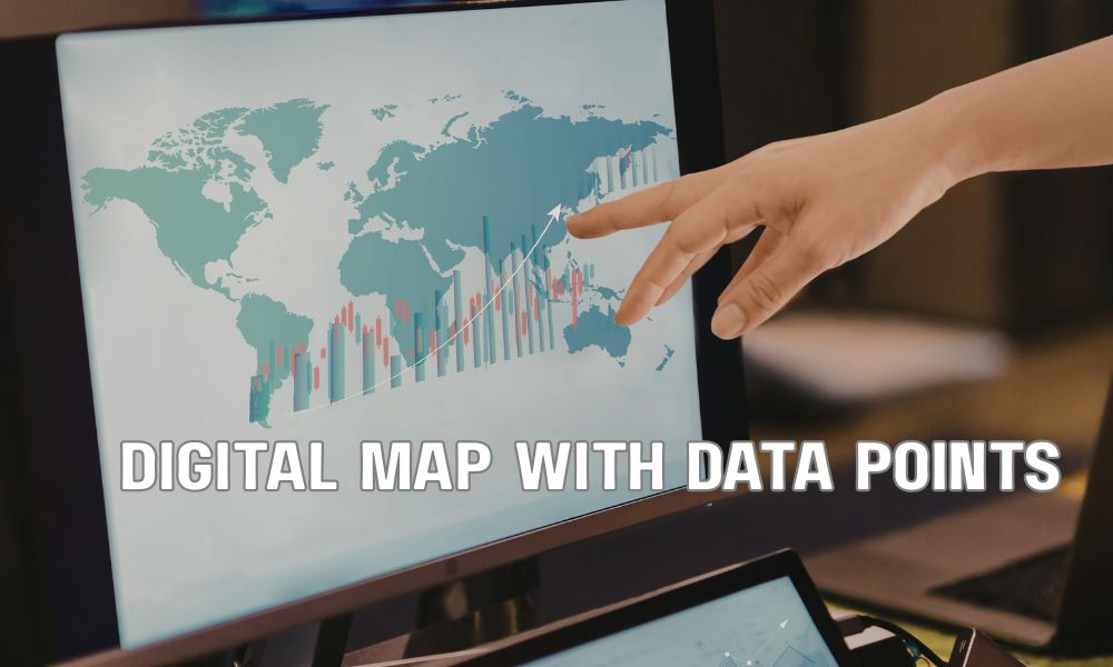 Digital Map With Data Points