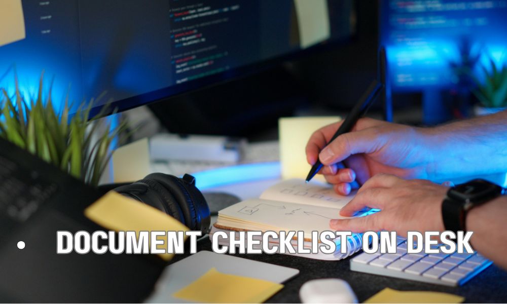 Document Checklist On Desk