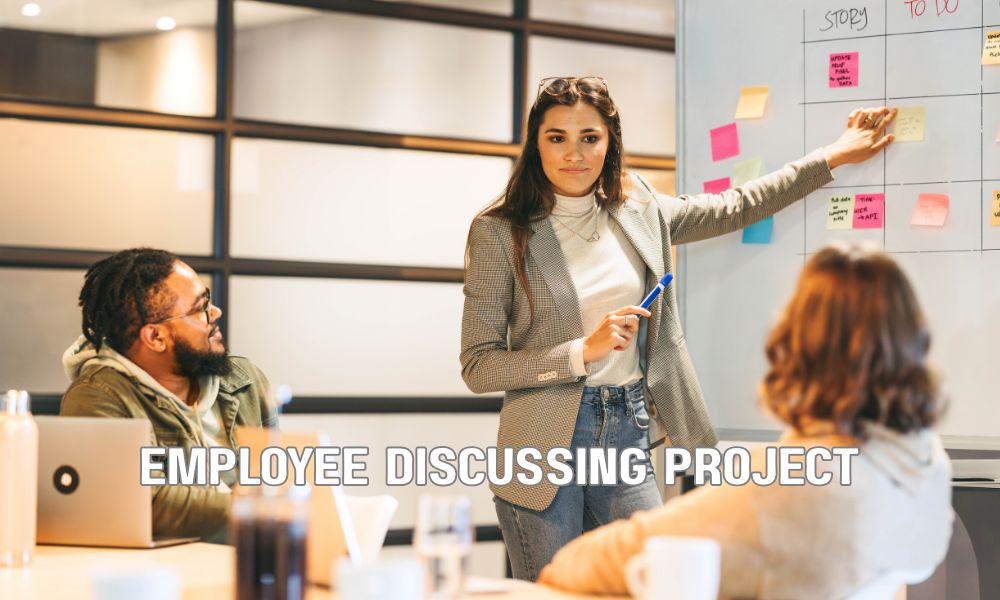 Employee Discussing Project