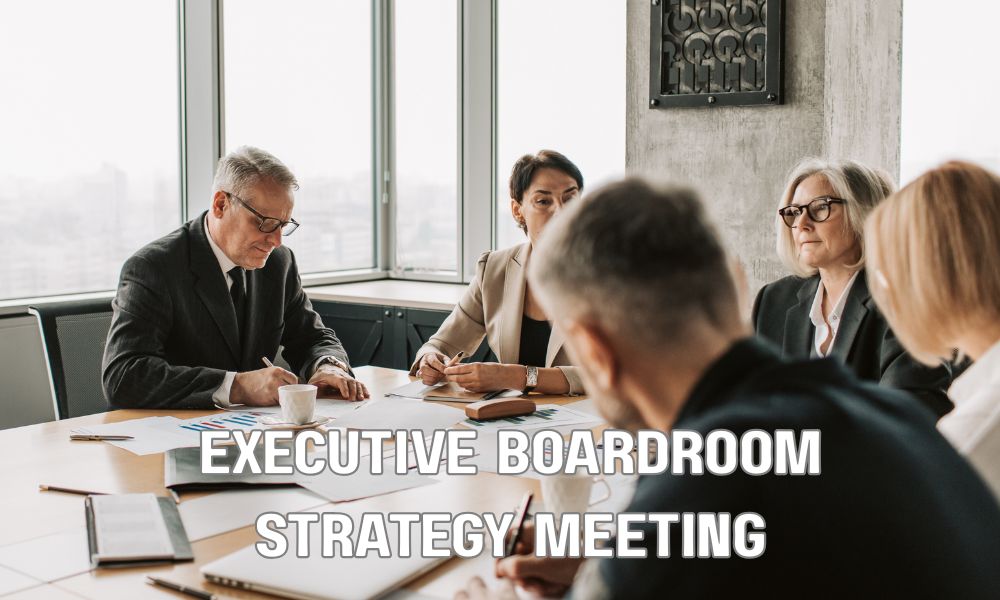Executive Boardroom Strategy Meeting