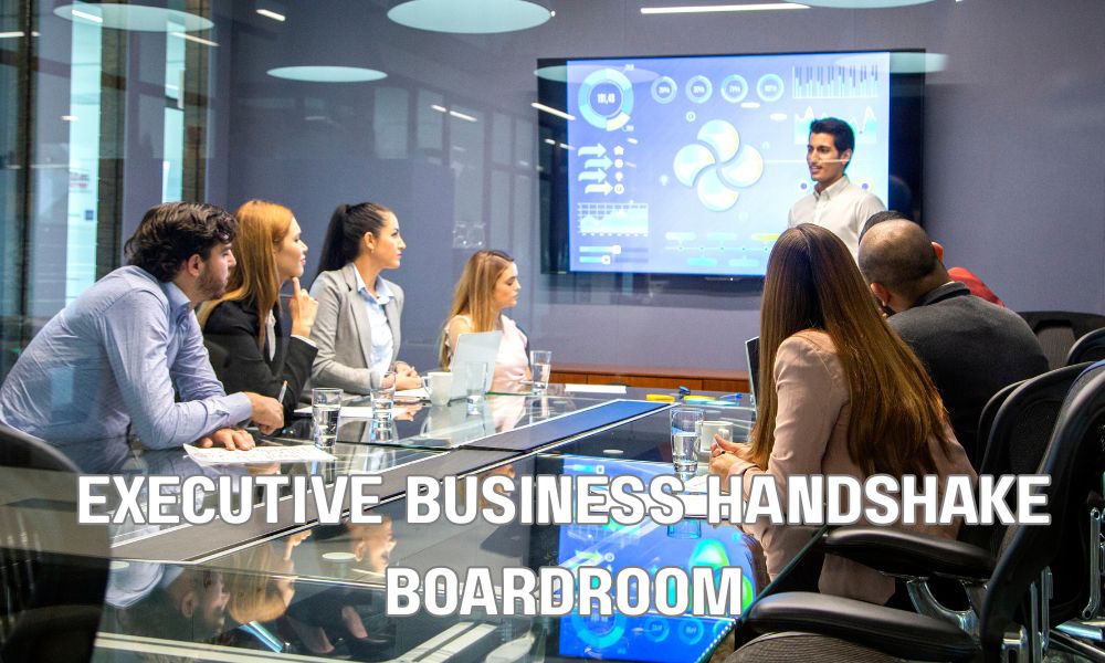 Executive Business Handshake Boardroom