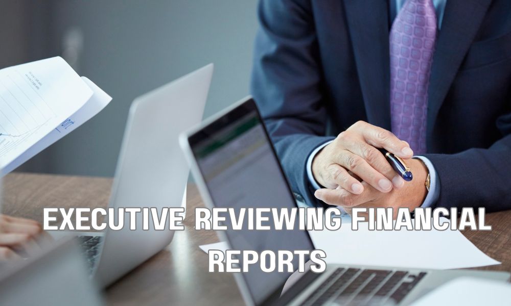 Executive Reviewing Financial Reports 1