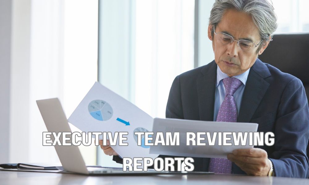 Executive Team Reviewing Reports