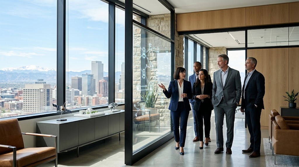 Business executives evaluating <a href=