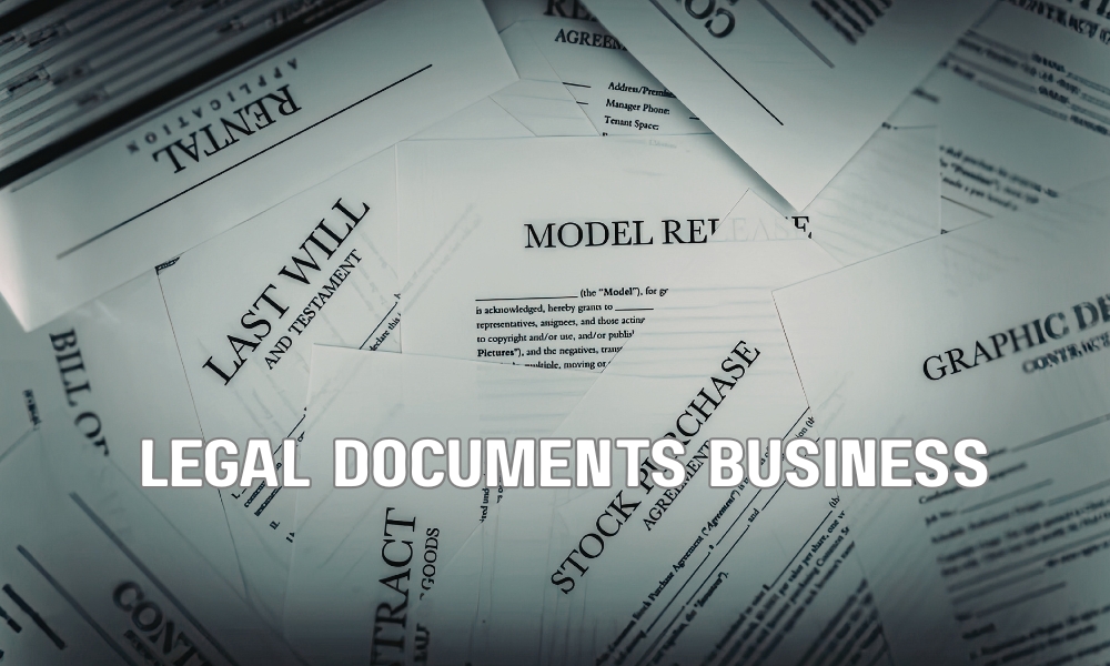 Business executives reviewing a recruitment agreement before selecting an executive talent partner.