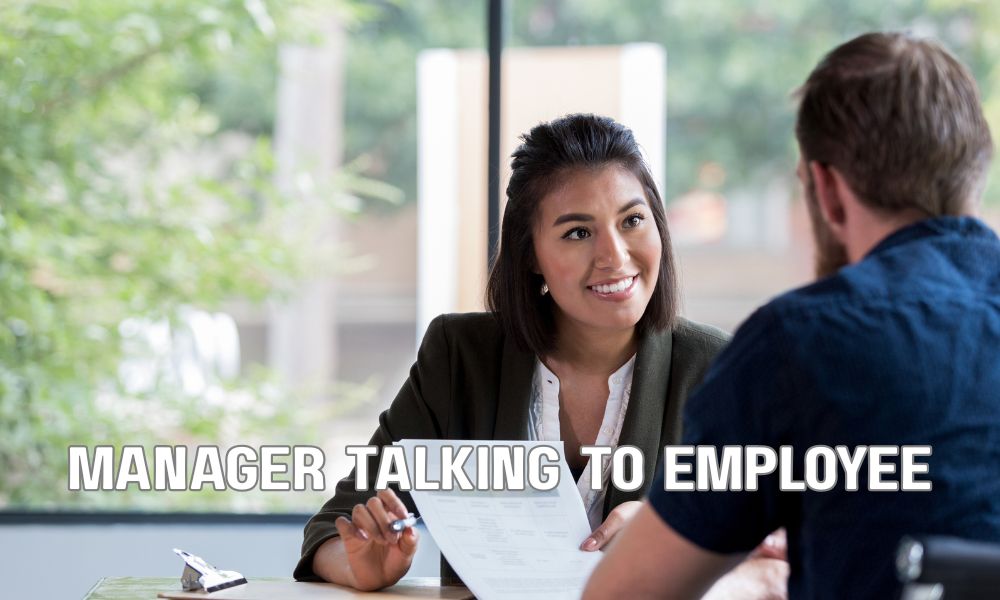 Manager Talking To Employee