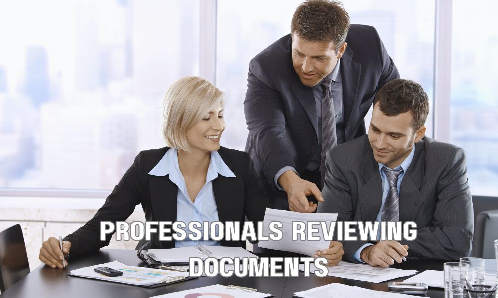 Professionals Reviewing Documents
