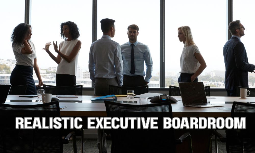 Realistic Executive Boardroom